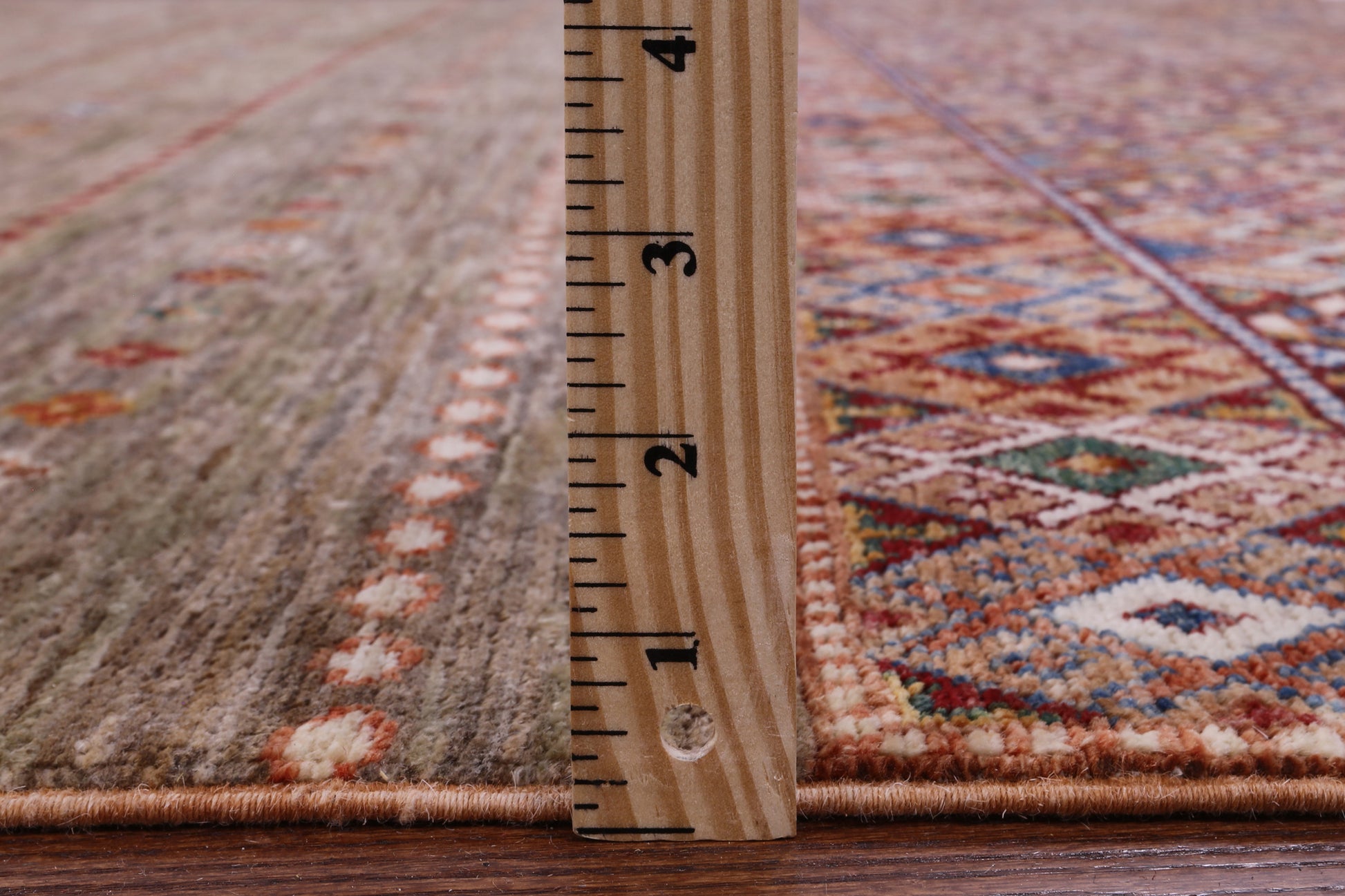 Khorjin Persian Gabbeh Hand Knotted Wool Rug - 8' 0" X 10' 5" - Golden Nile