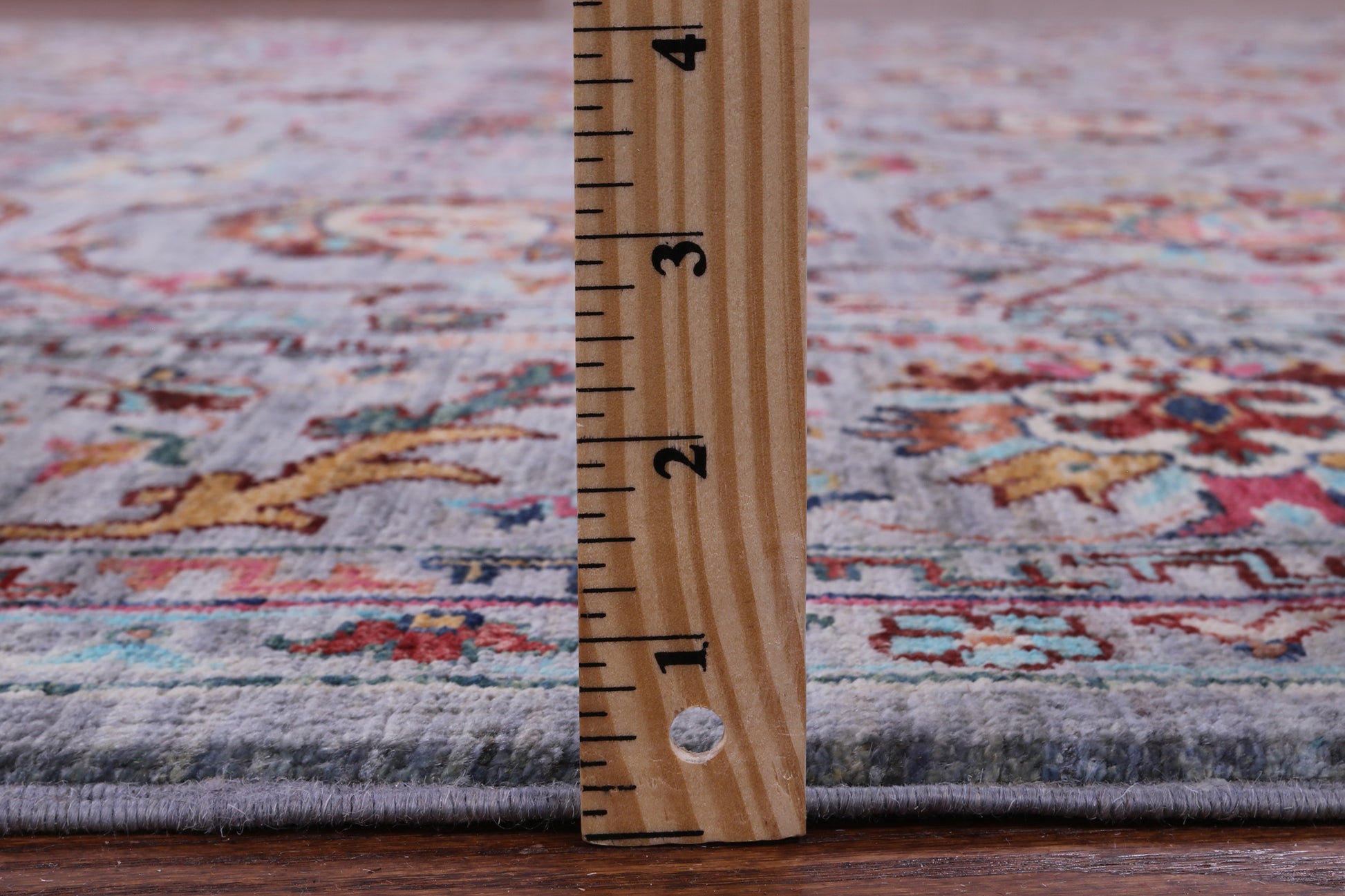 Grey Peshawar Hand Knotted Wool Rug - 8' 2" X 10' 1" - Golden Nile
