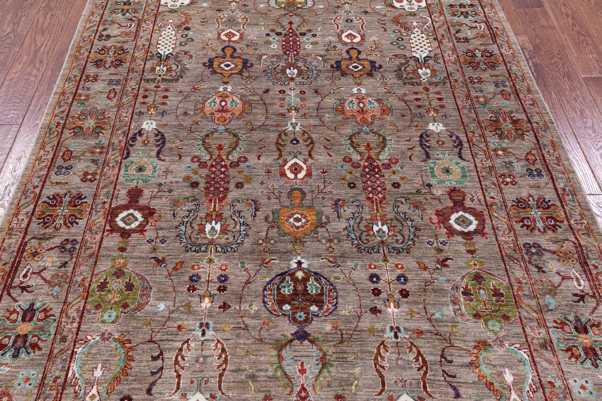 Peshawar Handmade Wool Rug - 5' 10" X 8' 4" - Golden Nile