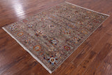 Peshawar Hand Knotted Wool Rug - 5' 8" X 7' 11" - Golden Nile