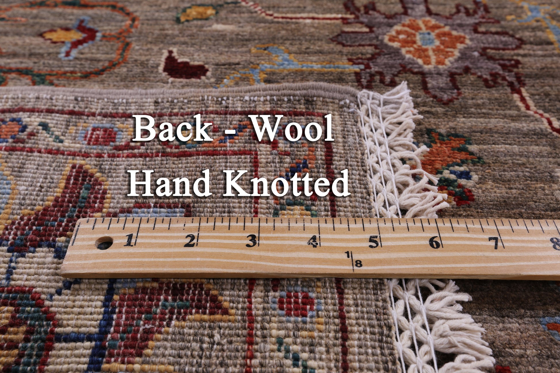 Peshawar Hand Knotted Wool Rug - 5' 8" X 7' 11" - Golden Nile