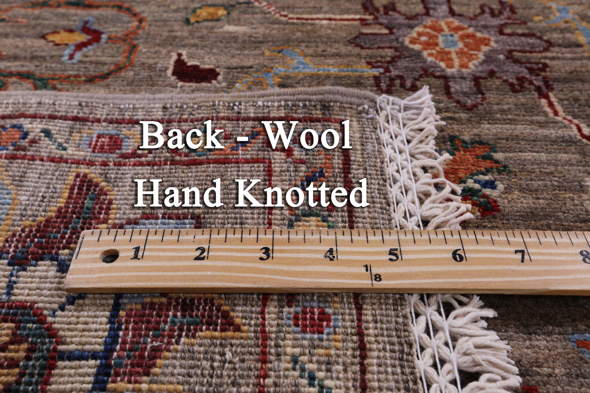 Peshawar Hand Knotted Wool Rug - 5' 8" X 7' 11" - Golden Nile