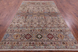 Khorjin Persian Gabbeh Hand Knotted Wool Rug - 6' 9" X 10' 1" - Golden Nile