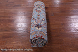 Blue Peshawar Hand Knotted Wool Rug - 6' 11" X 10' 2" - Golden Nile