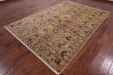 Persian Tabriz Hand Knotted Wool Rug - 6' 11" X 10' 2" - Golden Nile