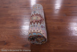 Grey Turkmen Ersari Handmade Wool Rug - 6' 10" X 9' 8" - Golden Nile