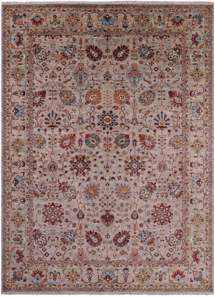 Peshawar Hand Knotted Wool Rug - 9' 1" X 12' 1" - Golden Nile