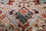 Peshawar Hand Knotted Wool Rug - 9' 1" X 12' 1" - Golden Nile