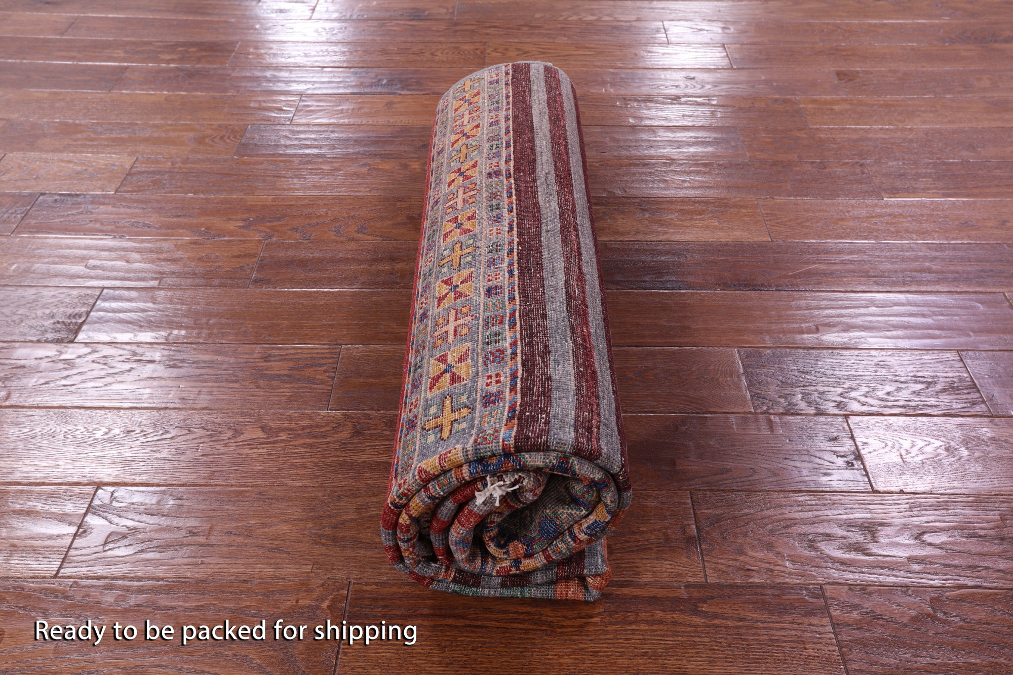 Khorjin Persian Gabbeh Hand Knotted Wool Rug - 5' 10" X 8' 5" - Golden Nile