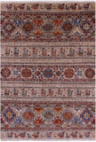 Tribal Persian Gabbeh Hand Knotted Wool Rug - 5' 6" X 7' 11" - Golden Nile
