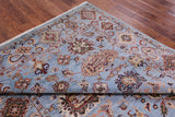 Blue Peshawar Hand Knotted Wool Rug - 6' 10" X 10' 0" - Golden Nile