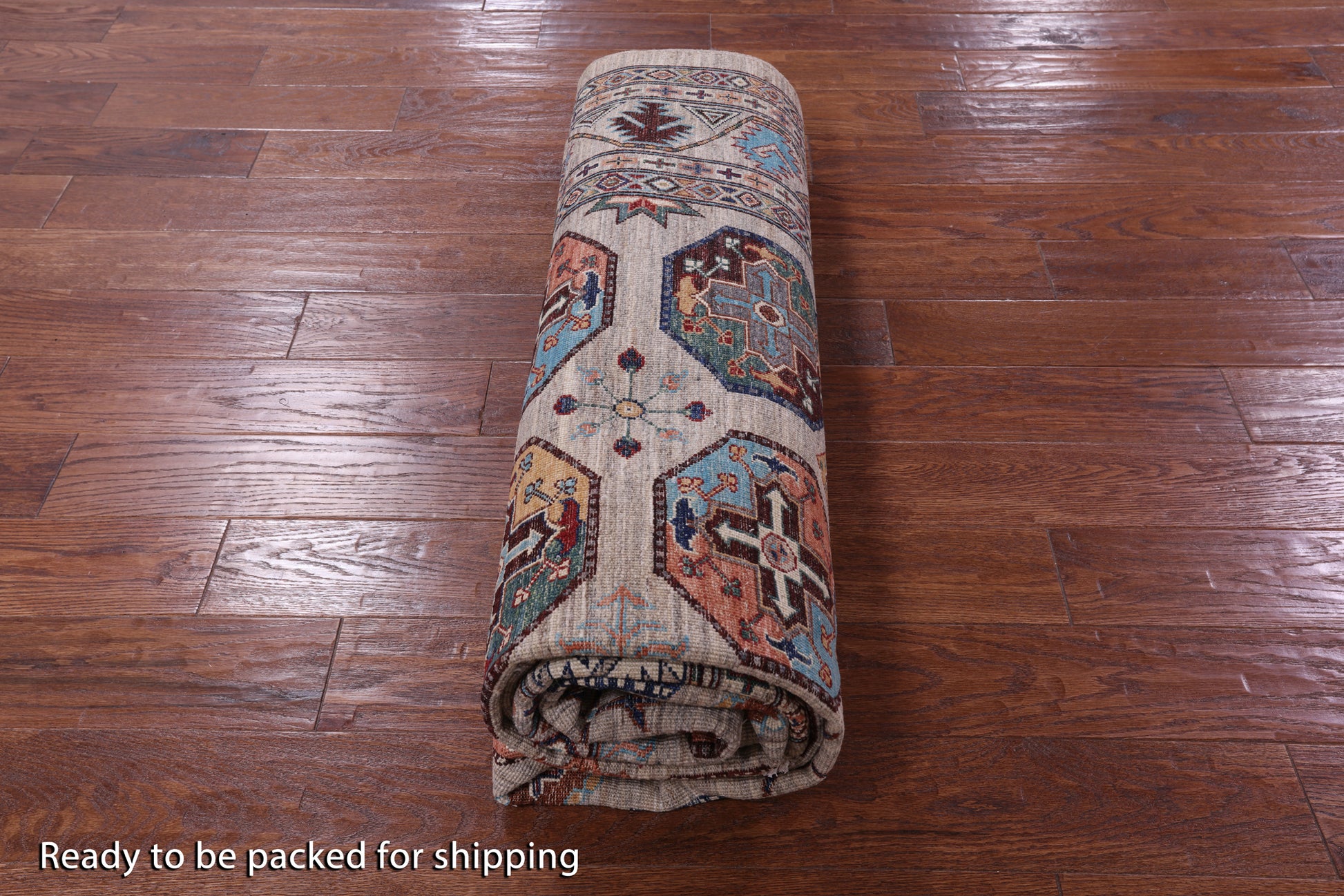 Turkmen Ersari Hand Knotted Wool Rug - 6' 8" X 9' 8" - Golden Nile