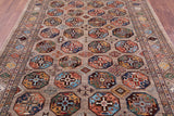 Turkmen Ersari Hand Knotted Wool Rug - 6' 8" X 9' 8" - Golden Nile