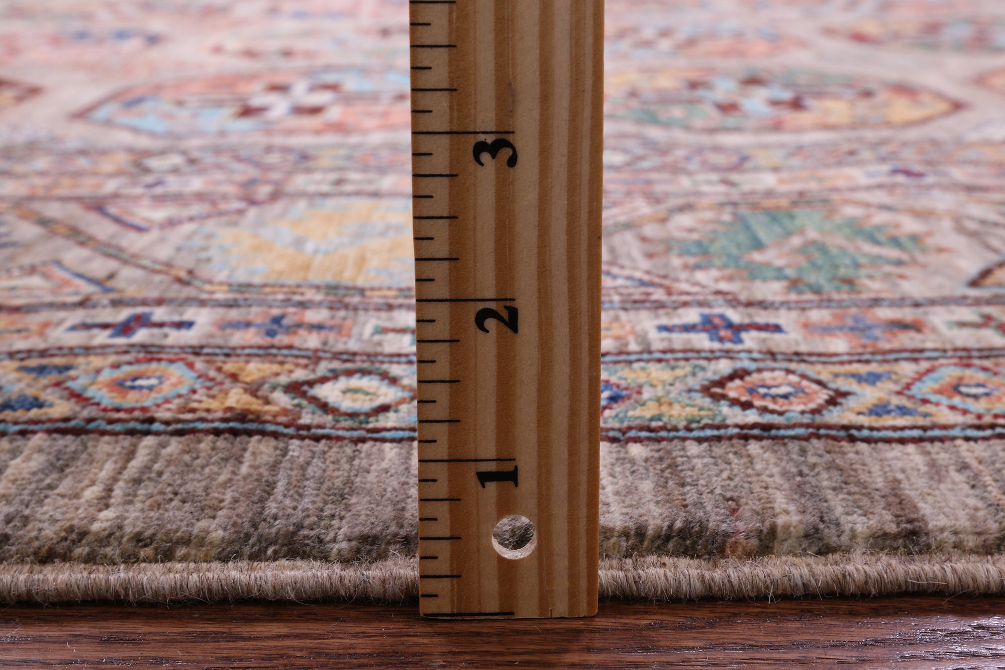 Turkmen Ersari Hand Knotted Wool Rug - 6' 8" X 9' 8" - Golden Nile