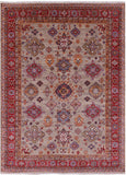 Super Kazak Hand Knotted Wool Rug - 8' 0" X 10' 4" - Golden Nile