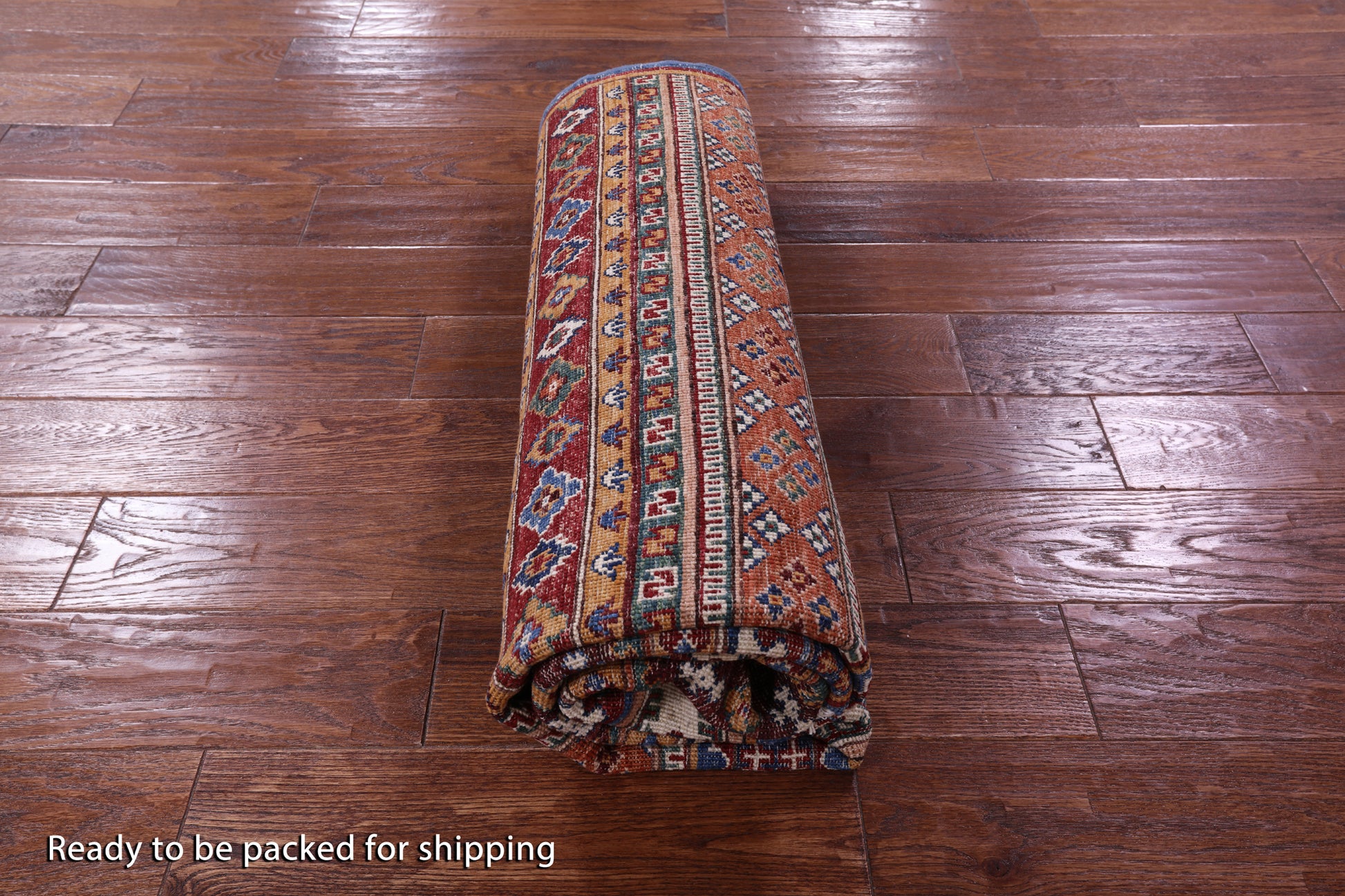 Khorjin Persian Gabbeh Hand Knotted Wool Rug - 5' 0" X 6' 3" - Golden Nile