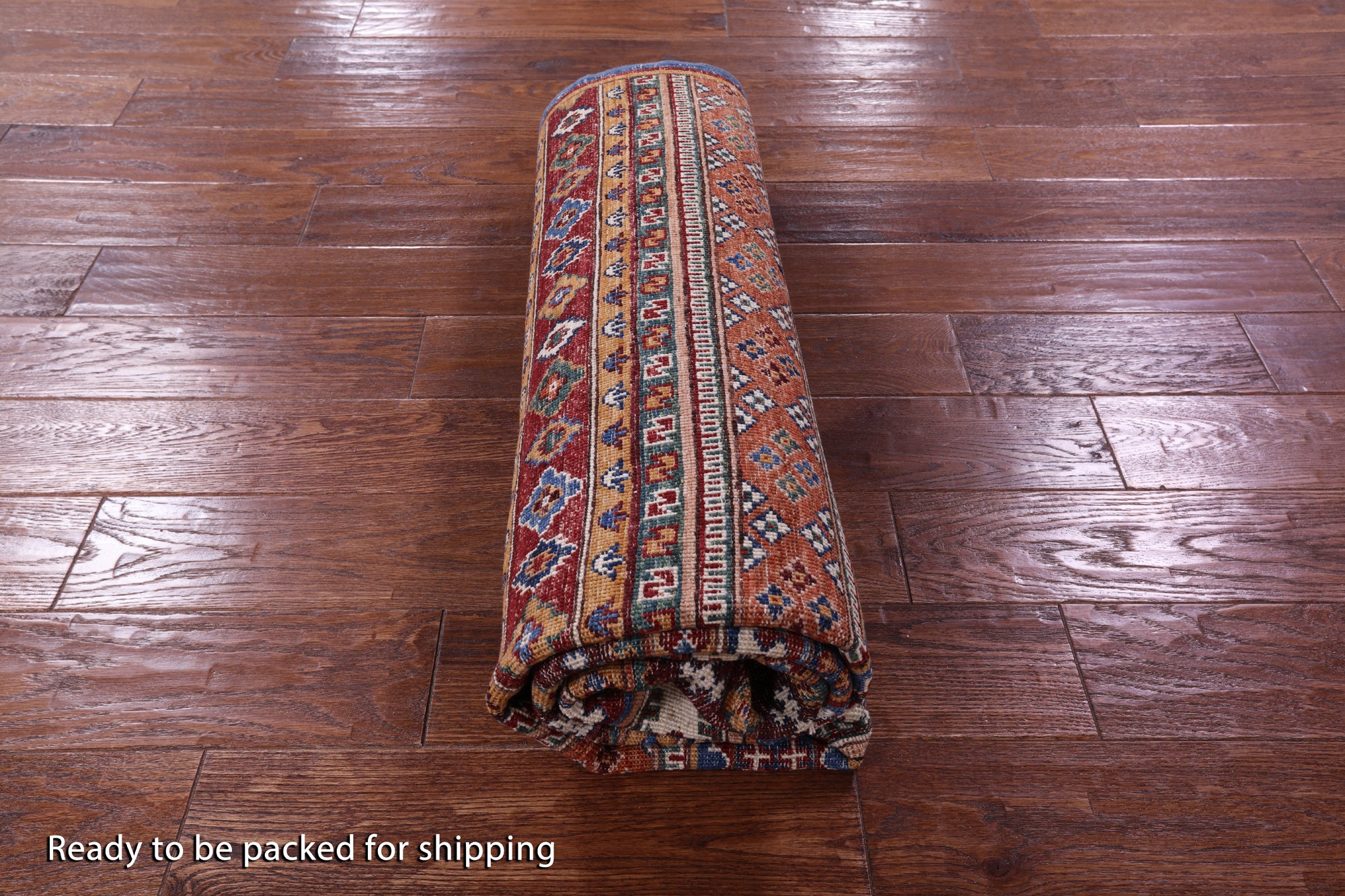 Khorjin Persian Gabbeh Hand Knotted Wool Rug - 5' 0" X 6' 3" - Golden Nile