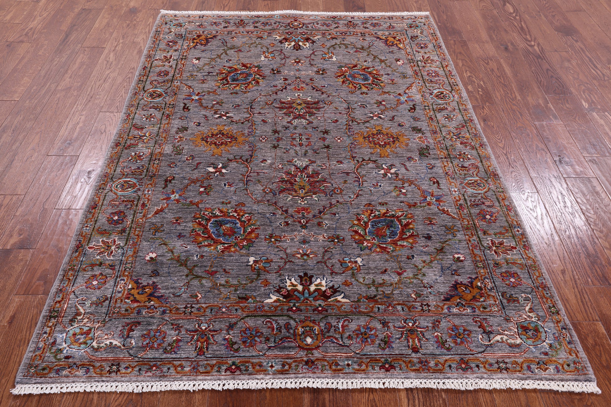 Peshawar Hand Knotted Wool Rug - 5' 2" X 6' 11" - Golden Nile