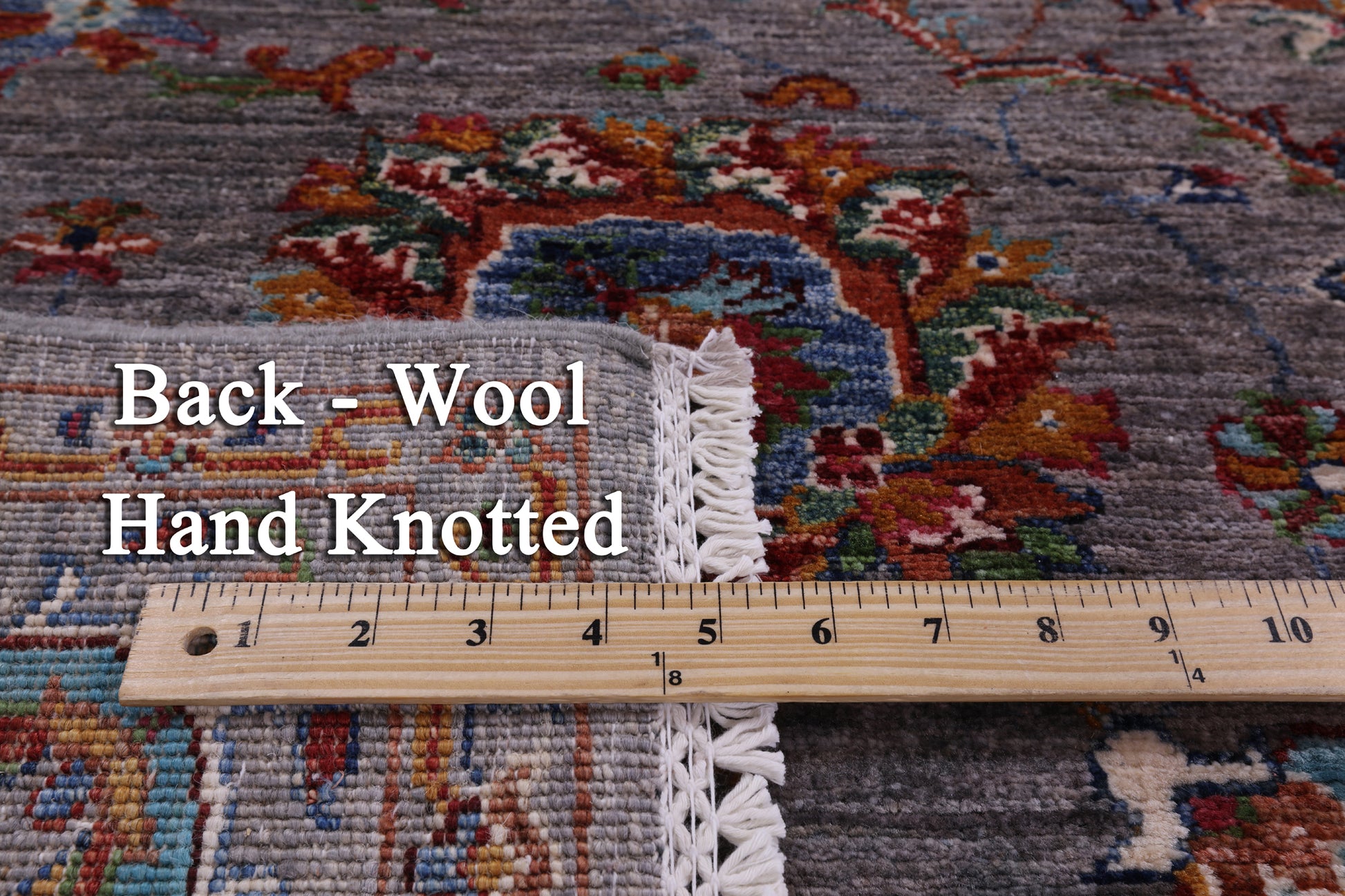 Peshawar Hand Knotted Wool Rug - 5' 2" X 6' 11" - Golden Nile