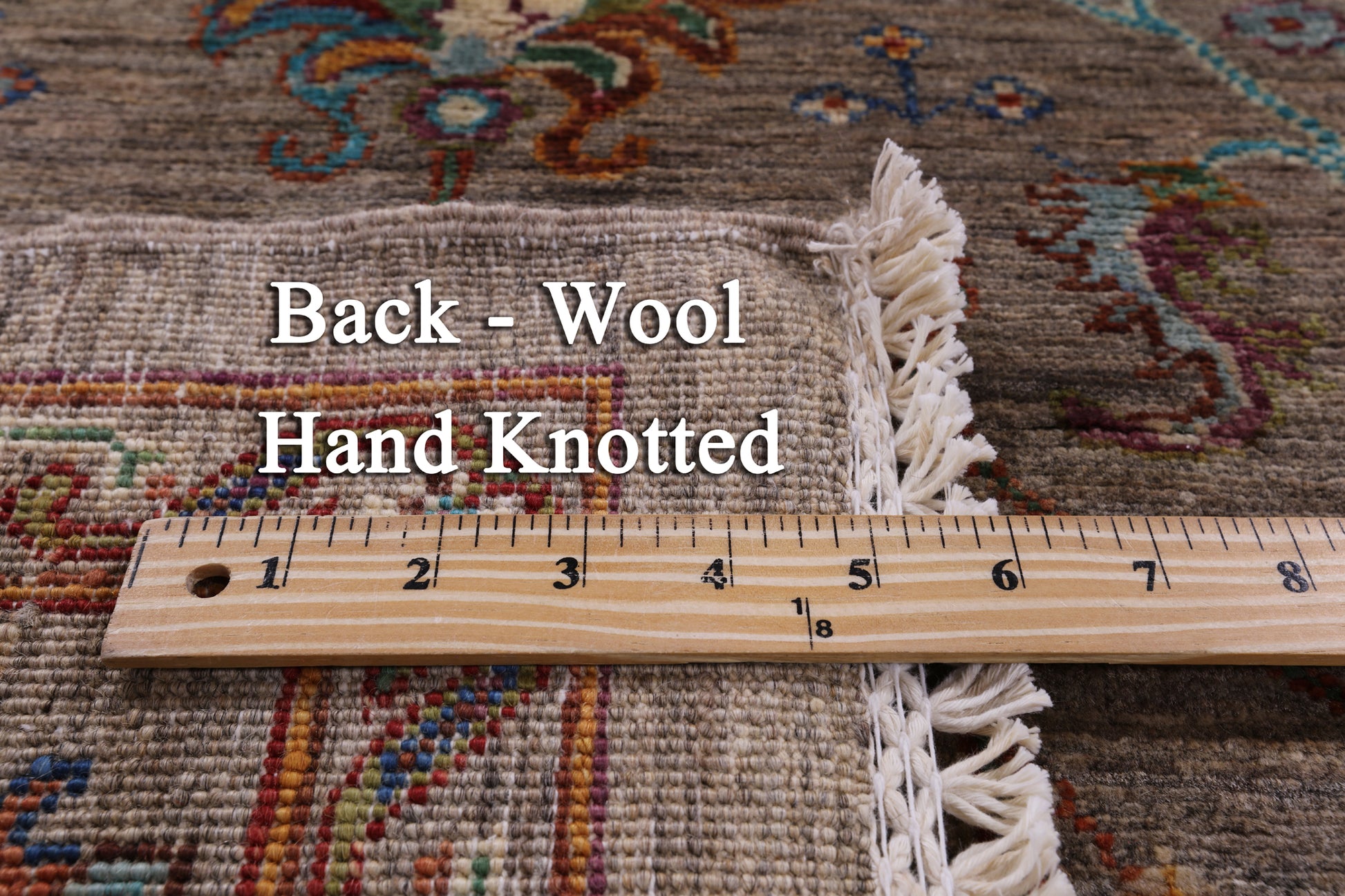 Peshawar Hand Knotted Wool Rug - 5' 2" X 6' 9" - Golden Nile