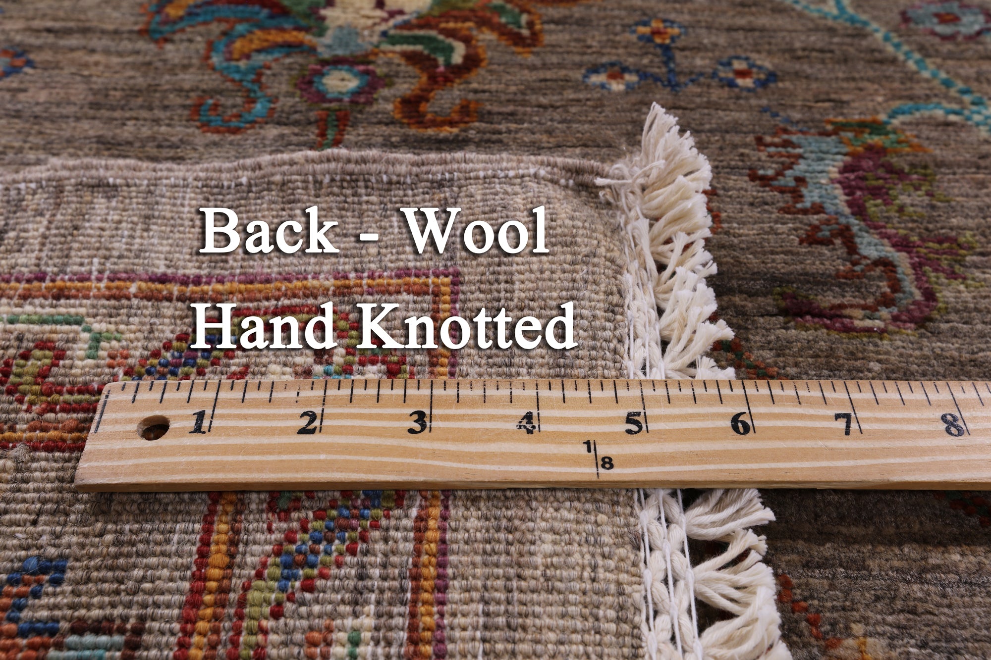 Peshawar Hand Knotted Wool Rug - 5' 2" X 6' 9" - Golden Nile