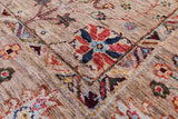 Peshawar Hand Knotted Wool Rug - 5' 0" X 6' 8" - Golden Nile