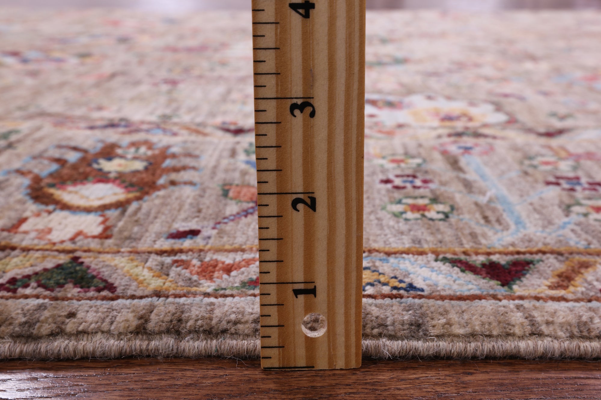 Peshawar Hand Knotted Wool Rug - 5' 0" X 6' 8" - Golden Nile