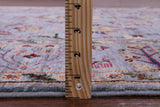 Grey Peshawar Hand Knotted Wool Rug - 5' 0" X 6' 7" - Golden Nile