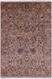 Peshawar Hand Knotted Wool Rug - 4' 10" X 6' 11" - Golden Nile