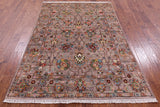 Peshawar Hand Knotted Wool Rug - 4' 10" X 6' 11" - Golden Nile