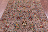 Peshawar Hand Knotted Wool Rug - 4' 10" X 6' 11" - Golden Nile
