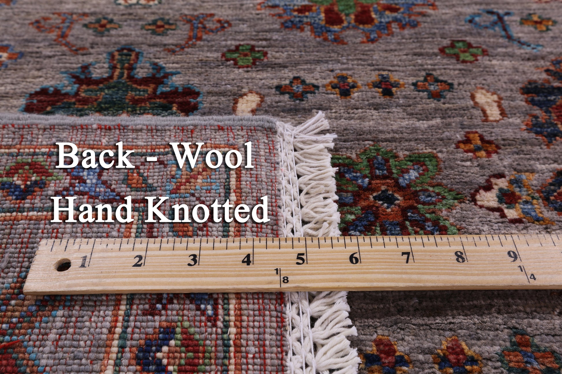 Peshawar Hand Knotted Wool Rug - 5' 1" X 6' 9" - Golden Nile