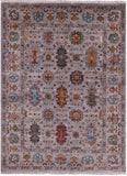 Peshawar Hand Knotted Wool Rug - 5' 1" X 6' 9" - Golden Nile