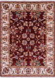Persian Tabriz Hand Knotted Wool Rug - 5' 0" X 6' 8" - Golden Nile