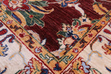 Persian Tabriz Hand Knotted Wool Rug - 5' 0" X 6' 8" - Golden Nile