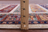Tribal Persian Gabbeh Handmade Wool Rug - 3' 5" X 5' 1" - Golden Nile