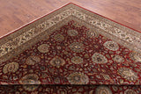 Red Square Persian Tabriz Handmade Wool Rug - 12' 0" X 12' 2" - Golden Nile