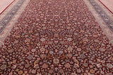 Red Persian Tabriz Hand Knotted Wool Rug - 11' 6" X 17' 6" - Golden Nile