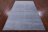 Savannah Grass Hand Knotted Wool & Silk Rug - 6' 1" X 9' 3" - Golden Nile