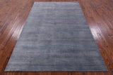 Savannah Grass Hand Knotted Wool & Silk Rug - 6' 0" X 8' 11" - Golden Nile