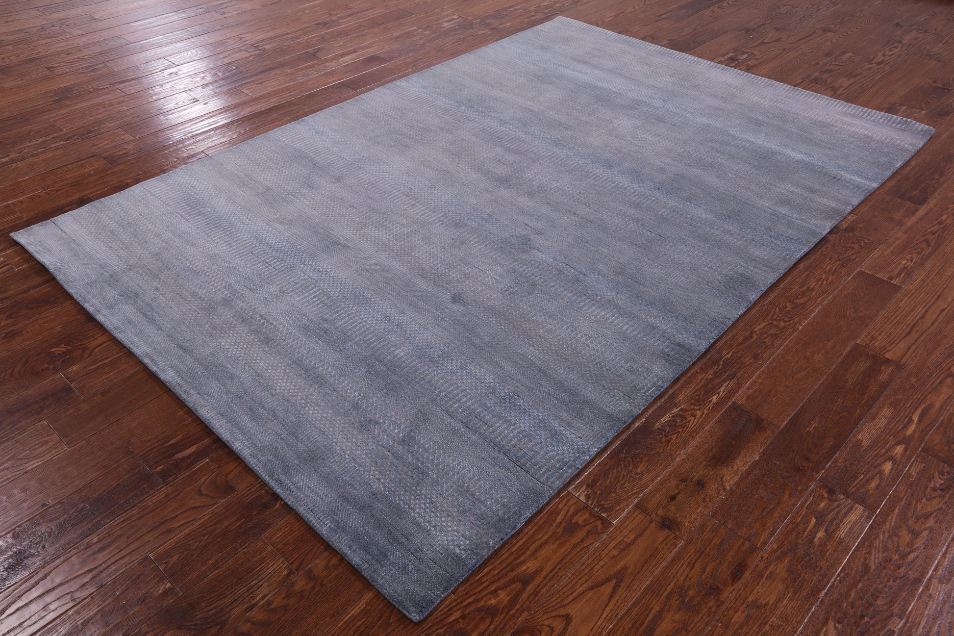 Savannah Grass Hand Knotted Wool & Silk Rug - 6' 0" X 8' 11" - Golden Nile
