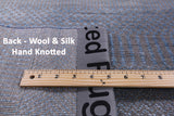 Savannah Grass Hand Knotted Wool & Silk Rug - 6' 0" X 8' 11" - Golden Nile