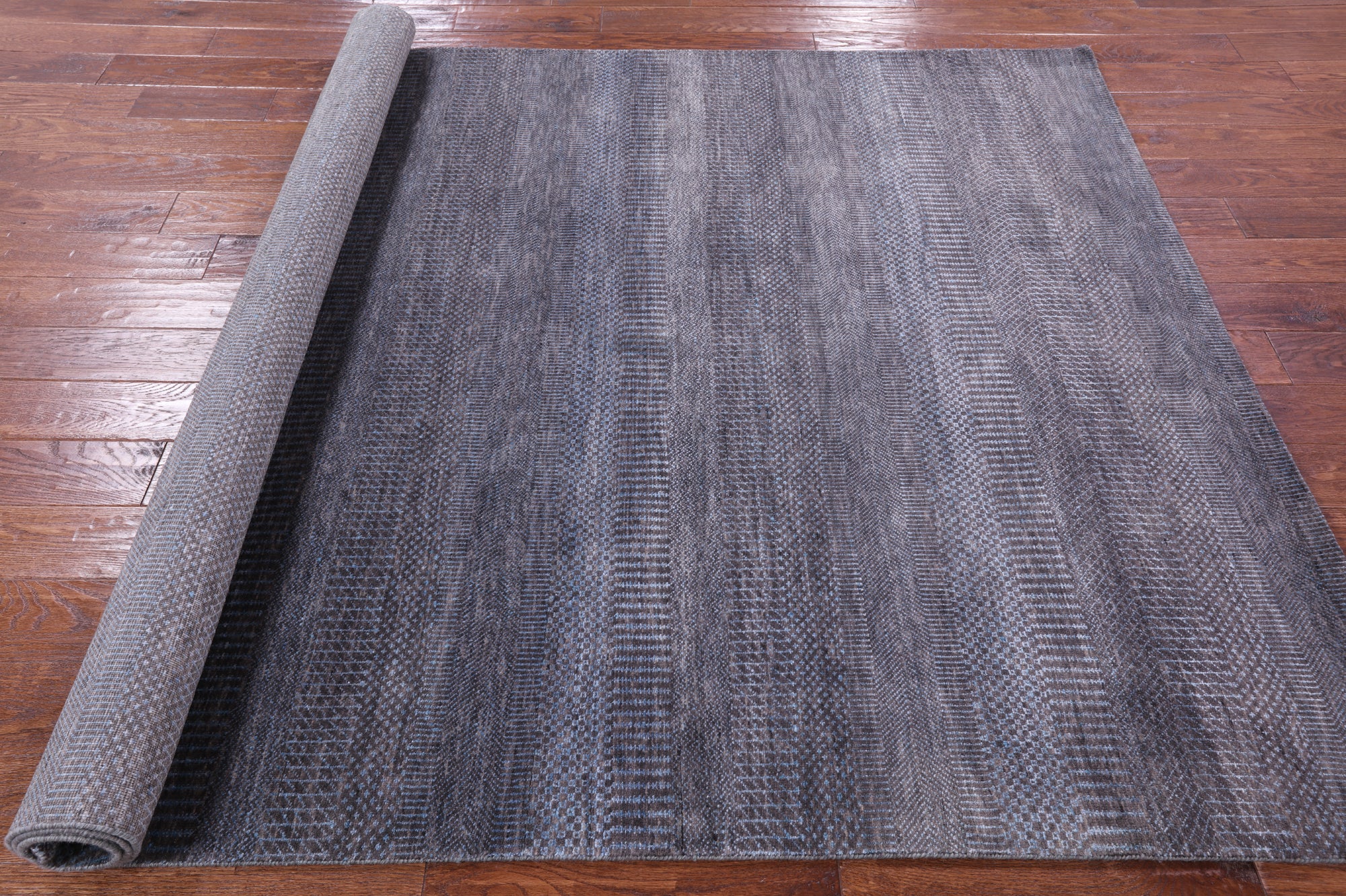 Savannah Grass Hand Knotted Wool & Silk Rug - 6' 0" X 8' 8" - Golden Nile
