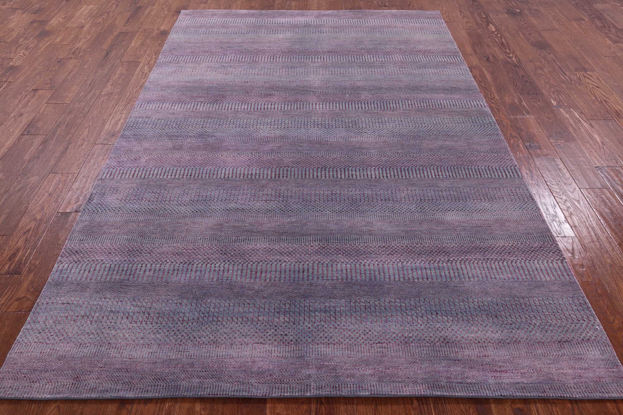 Savannah Grass Hand Knotted Wool & Silk Rug - 6' 1" X 9' 2" - Golden Nile