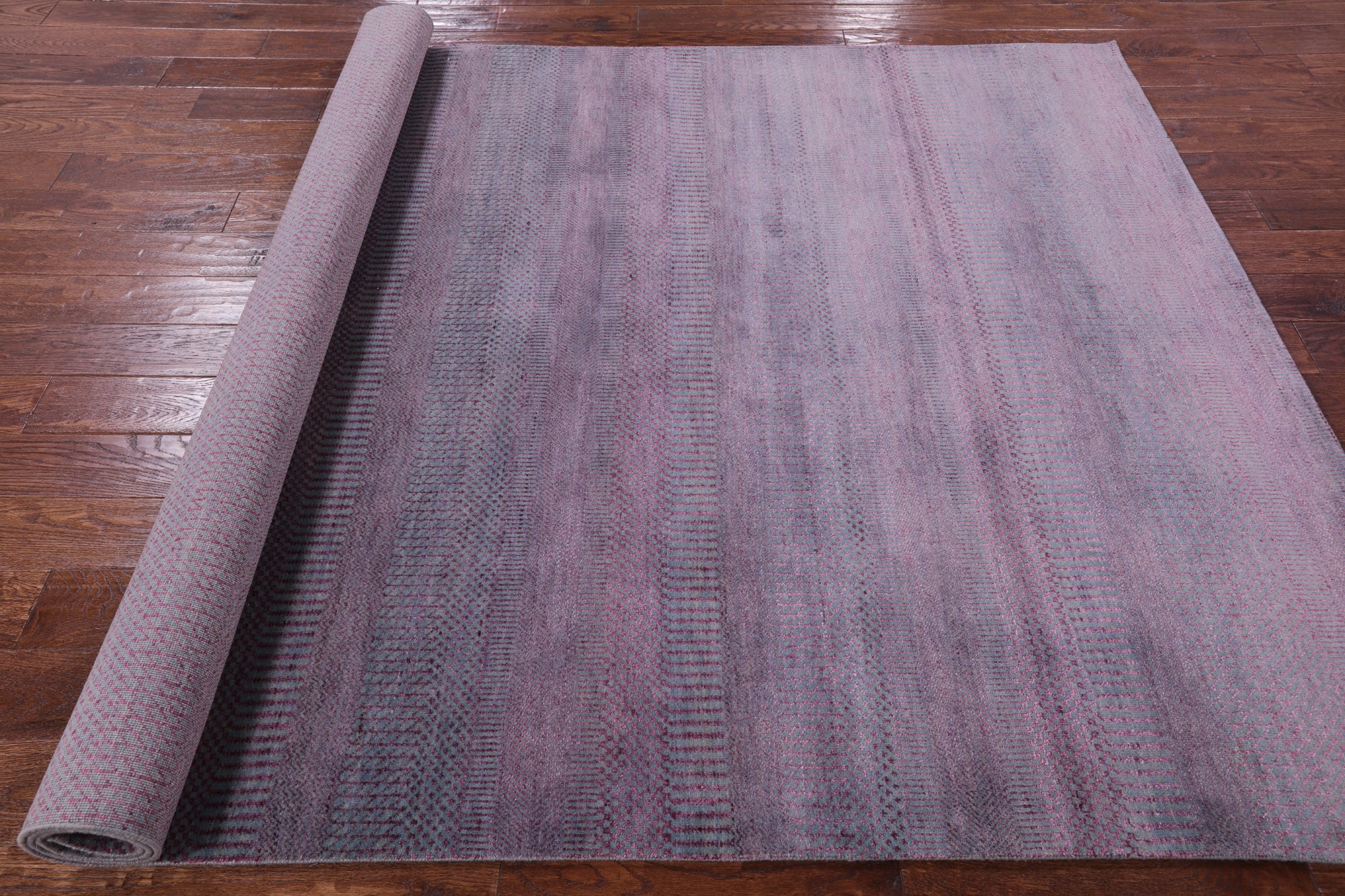 Savannah Grass Hand Knotted Wool & Silk Rug - 6' 1" X 9' 2" - Golden Nile