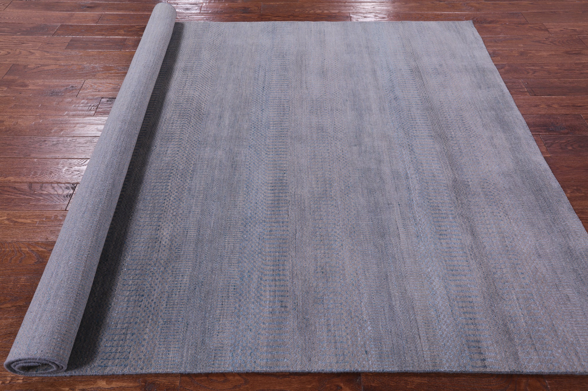 Savannah Grass Hand Knotted Wool & Silk Rug - 6' 0" X 8' 11" - Golden Nile