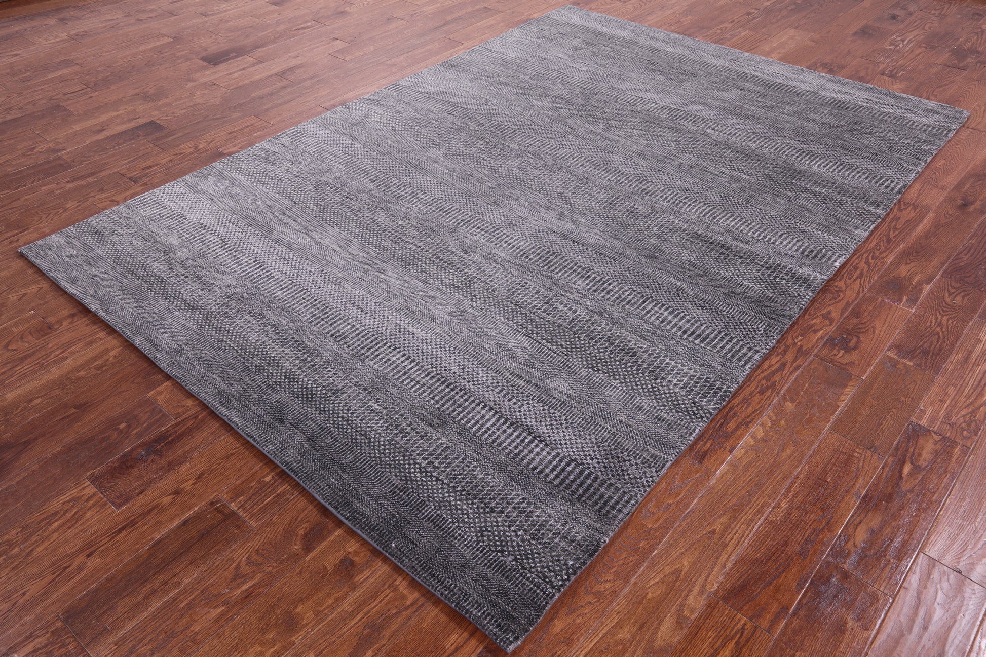 Savannah Grass Hand Knotted Wool & Silk Rug - 6' 1" X 8' 11" - Golden Nile
