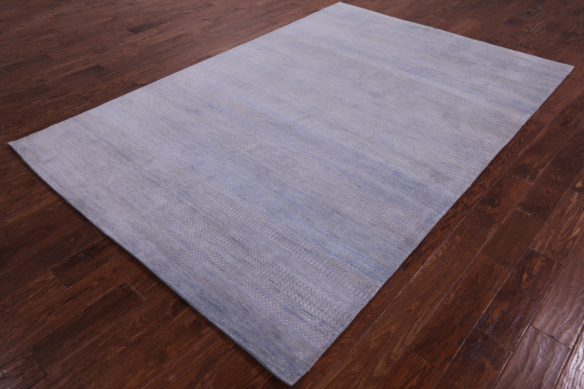 Savannah Grass Hand Knotted Wool & Silk Rug - 6' 1" X 9' 2" - Golden Nile