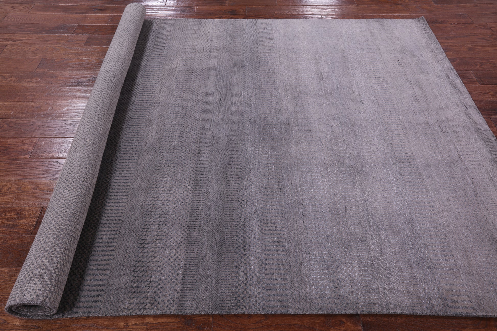 Savannah Grass Handmade Wool & Silk Rug - 6' 2" X 9' 3" - Golden Nile