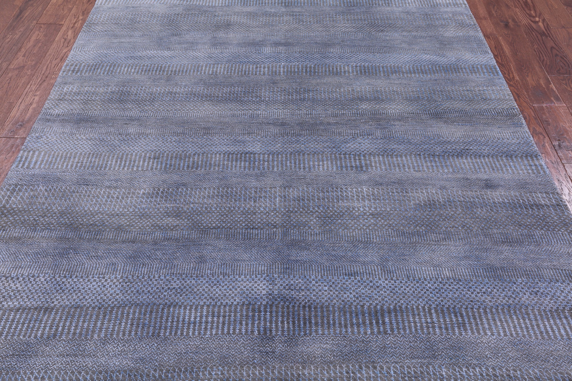 Savannah Grass Hand Knotted Wool & Silk Rug - 6' 1" X 9' 3" - Golden Nile